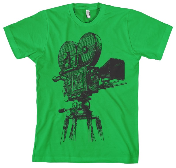 Movie Camera Tripod T-Shirt