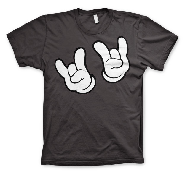 Cartoon Rock Hands T-Shirt