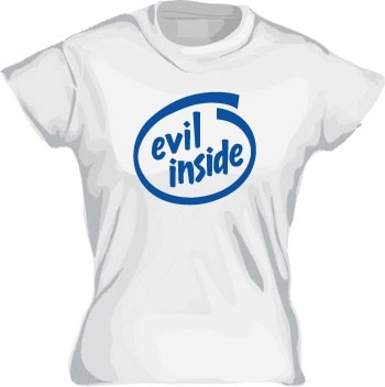 Evil Inside Girly T-shirt