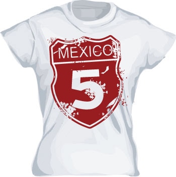 Mexico 5 Girly T-shirt
