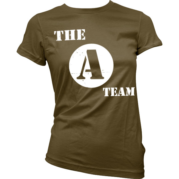 The A-Team Distressed Logo Girly Tee