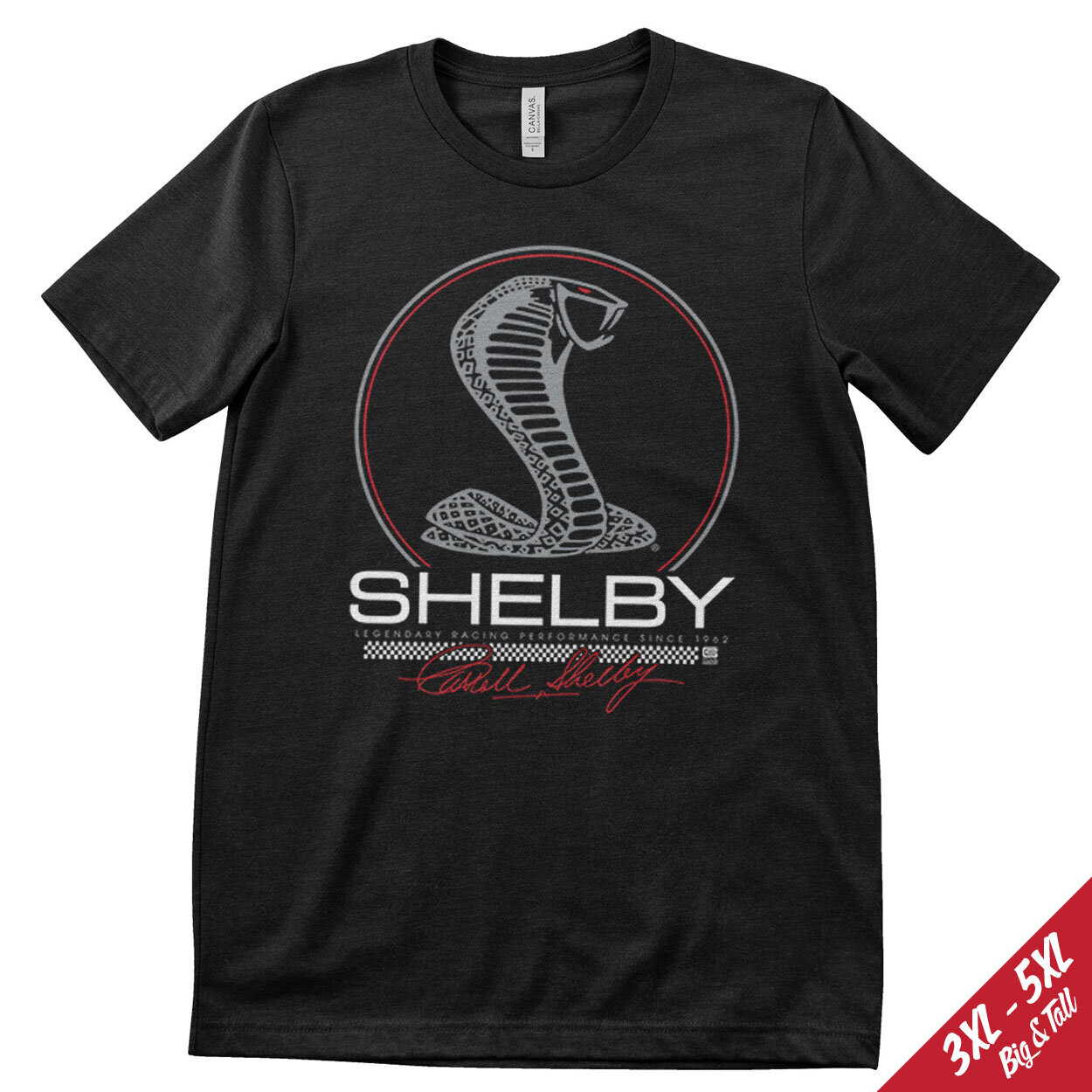 Shelby - Cobra Legendary Racing Big & Tall T-Shirt