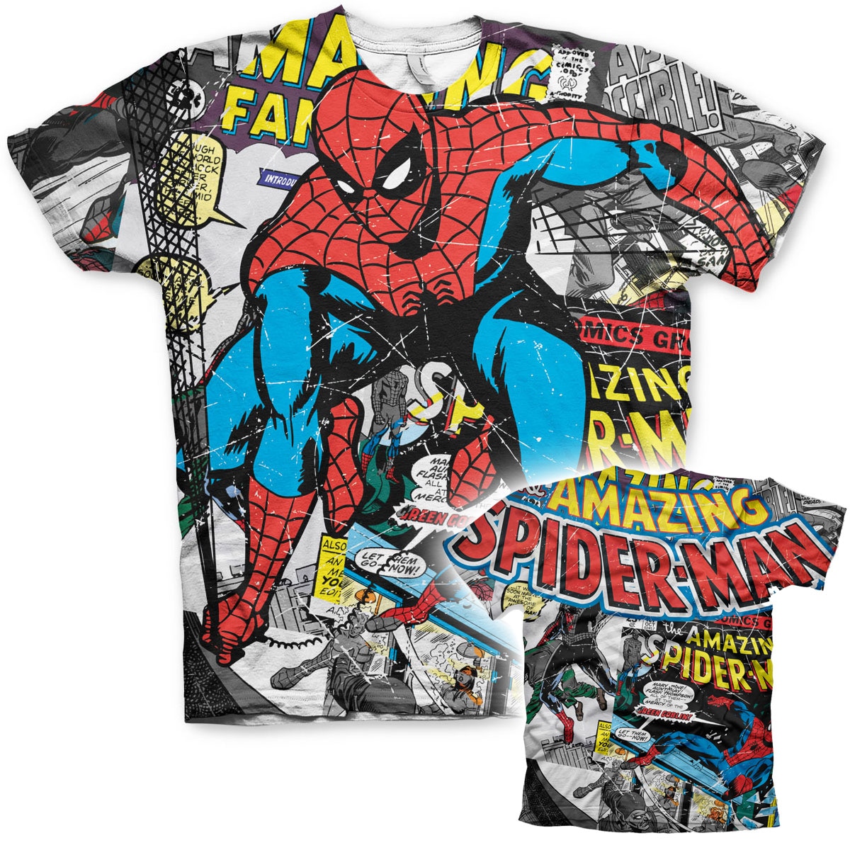 Spider-Man Comic Allover T-Shirt
