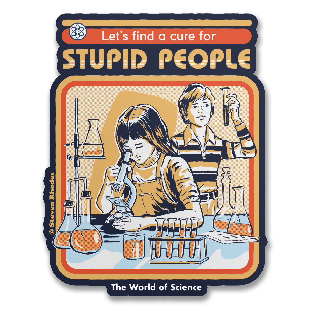 Steven Rhodes - Stupid People Sticker