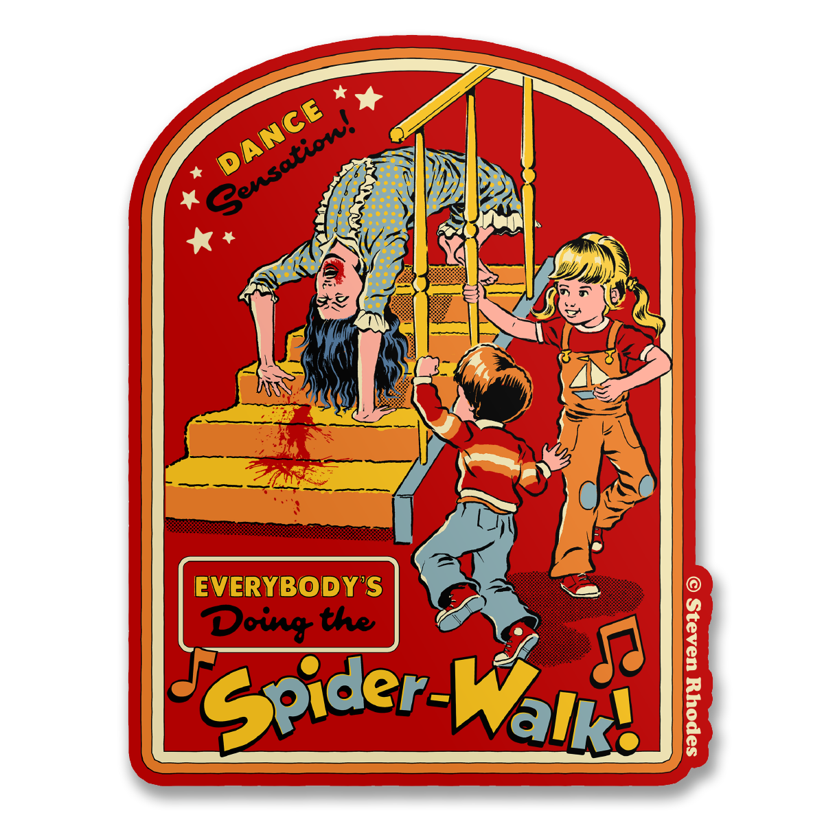 Steven Rhodes - Doing The Spider-Walk Sticker