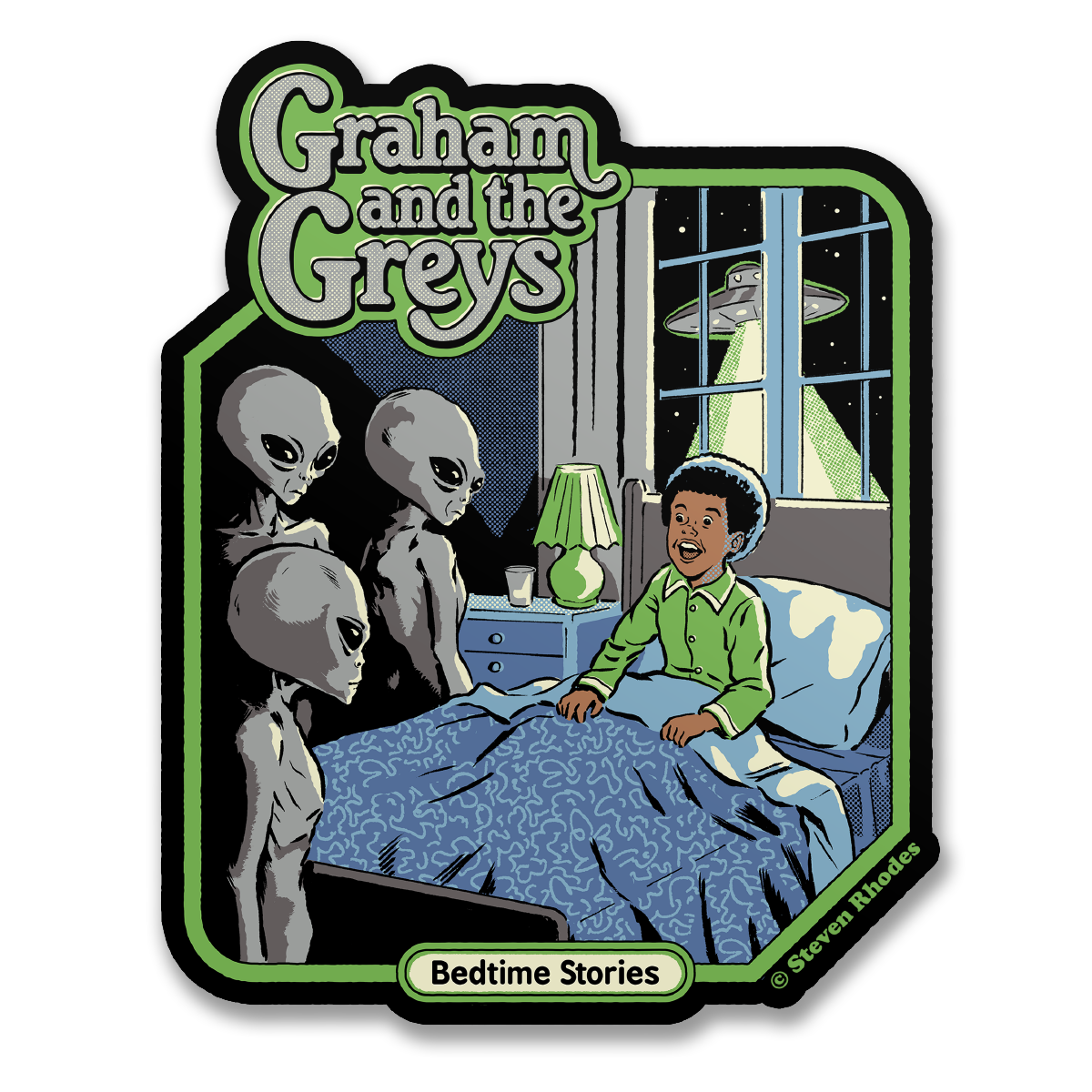 Steven Rhodes - Graham And The Greys Sticker