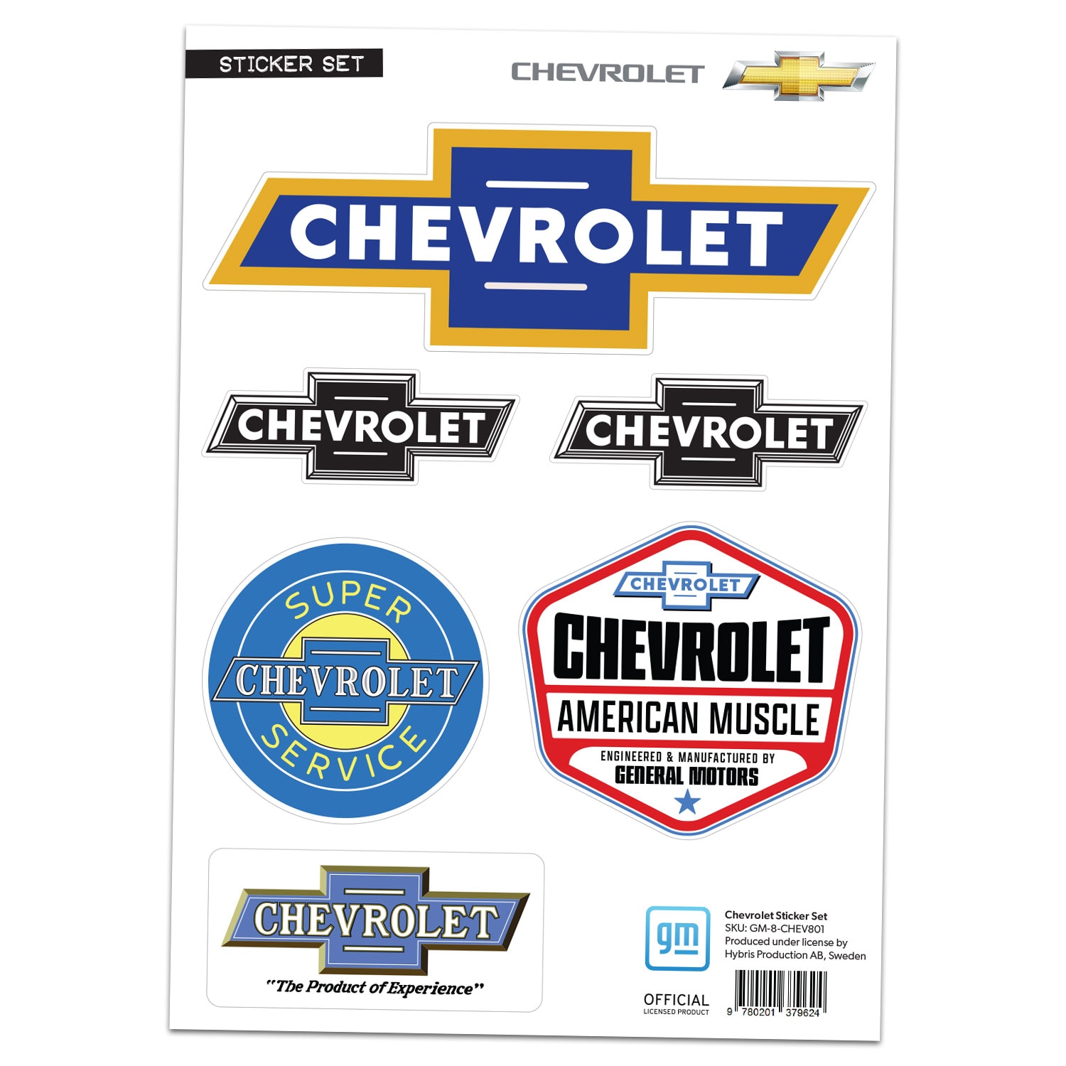 Chevrolet Sticker Set