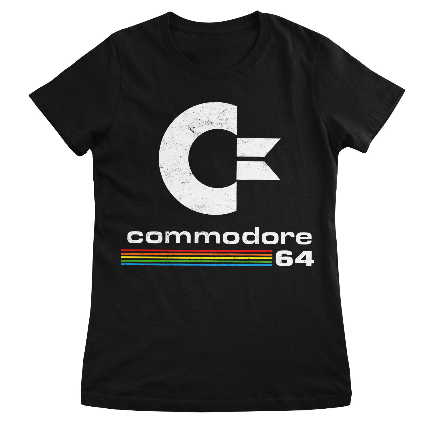 Commodore 64 Washed Logo Girly Tee