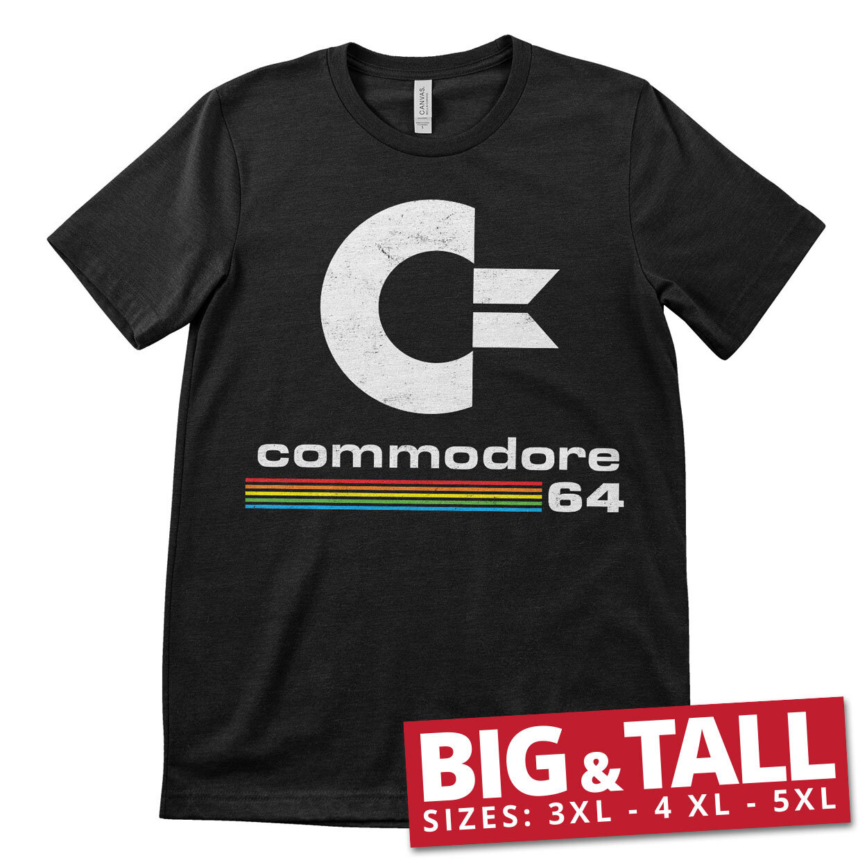 Commodore 64 Washed Logo Big & Tall T-Shirt
