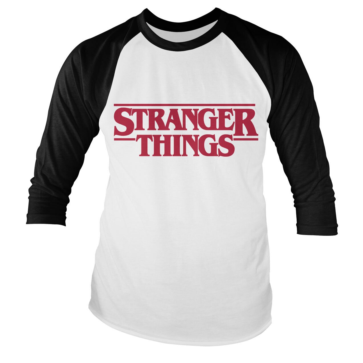 Stranger Things Logo Baseball Long Sleeve Tee