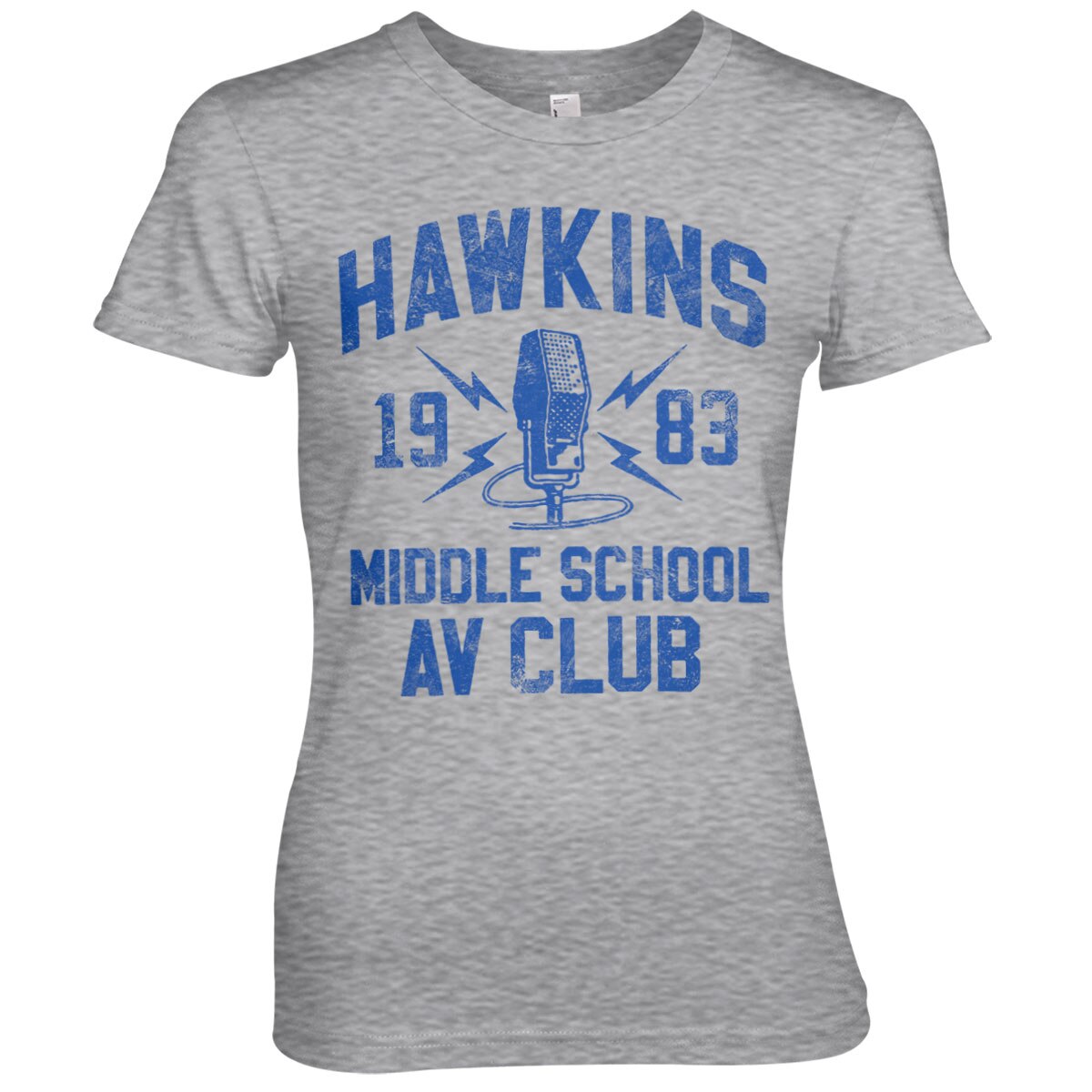 Hawkins 1983 Middle School AV Club Girly Tee