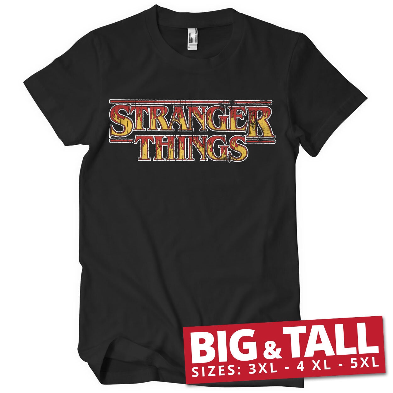 Stranger Things Fire Logo Big & Tall T-Shirt