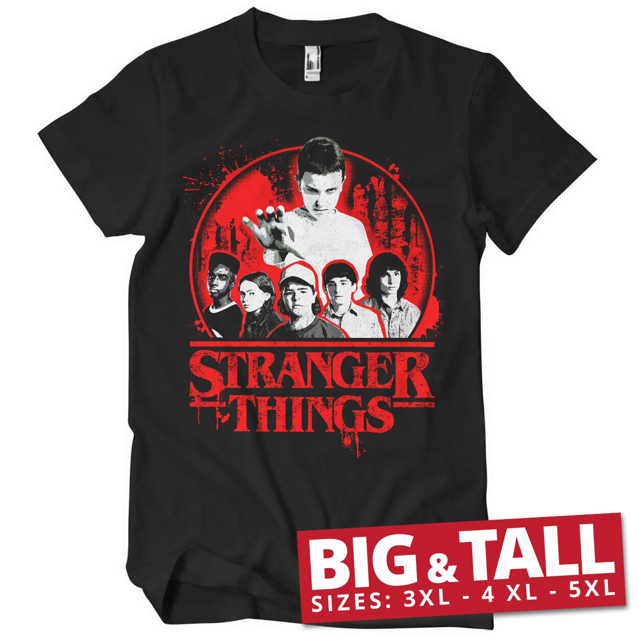 Stranger Things Distressed Big & Tall T-Shirt