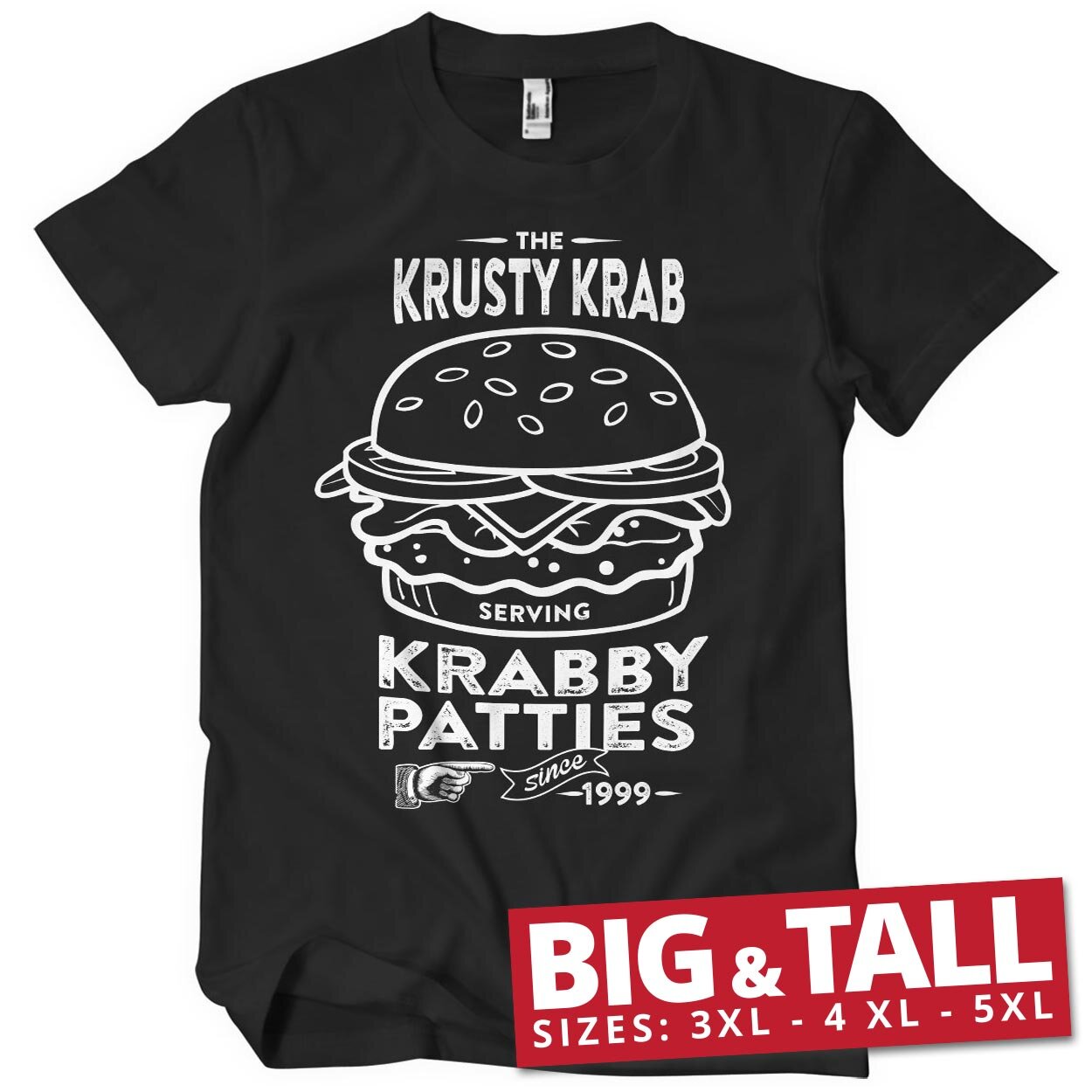 The Krusty Krab Serving Krabby Patties Big & Tall T-Shirt
