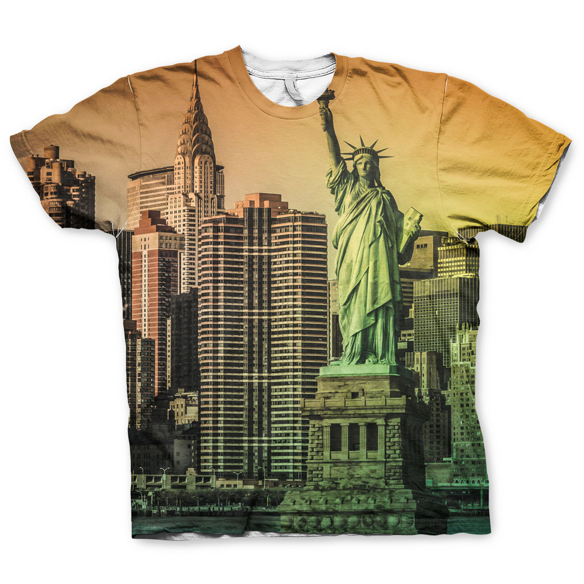 New York Sunset Allover T-Shirt