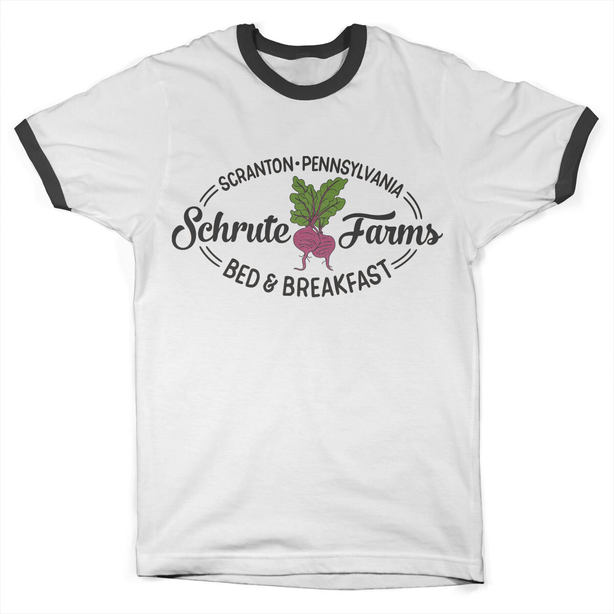 Schrute Farms - Bed & Breakfast Ringer Tee