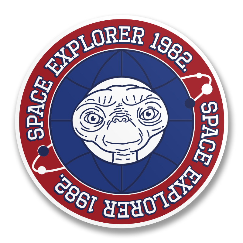 E.T. Space Explorer 1982 Sticker