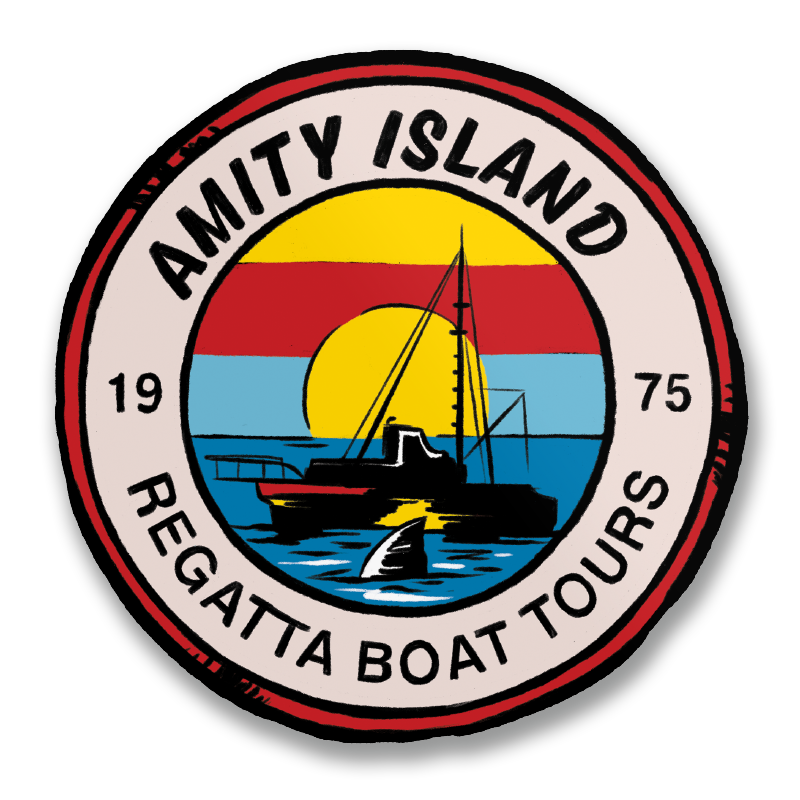 Amity Island Regatta Boat Tours Sticker