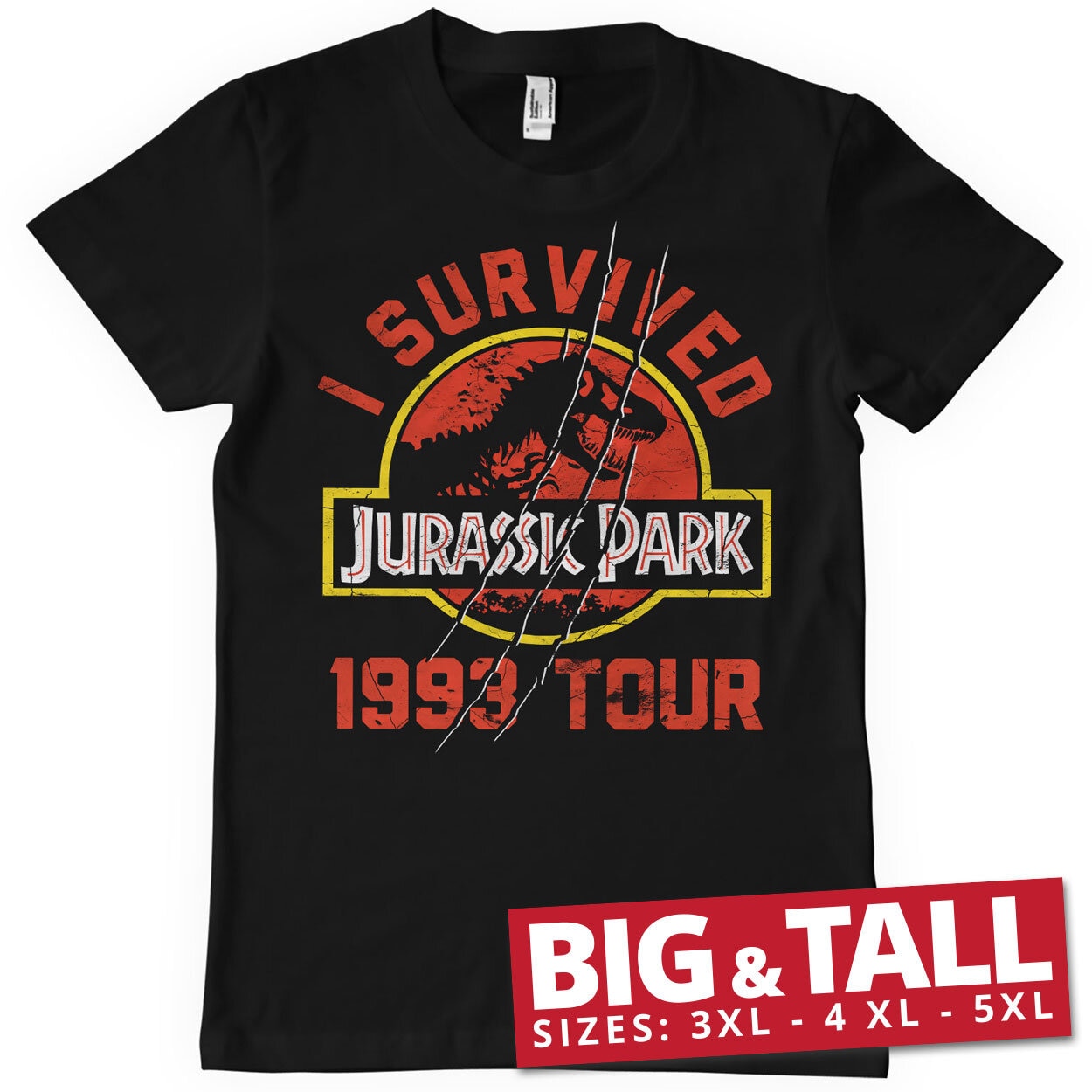 Jurassic Park 1993 Tour Big & Tall T-Shirt