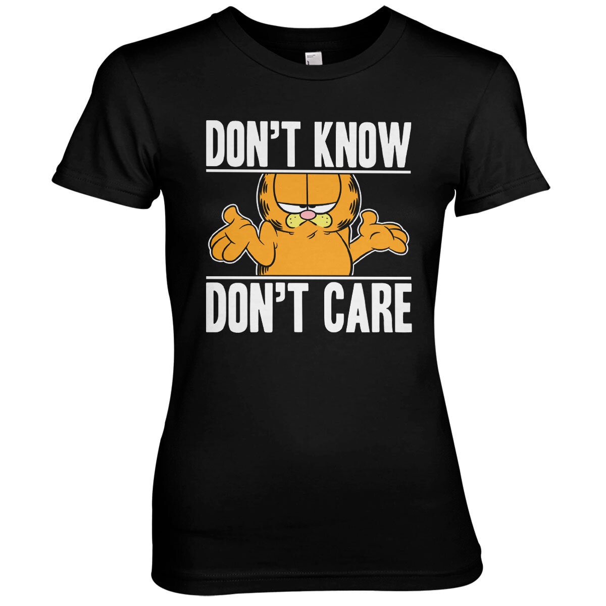 Garfield Don't Know - Don't Care Girly Tee