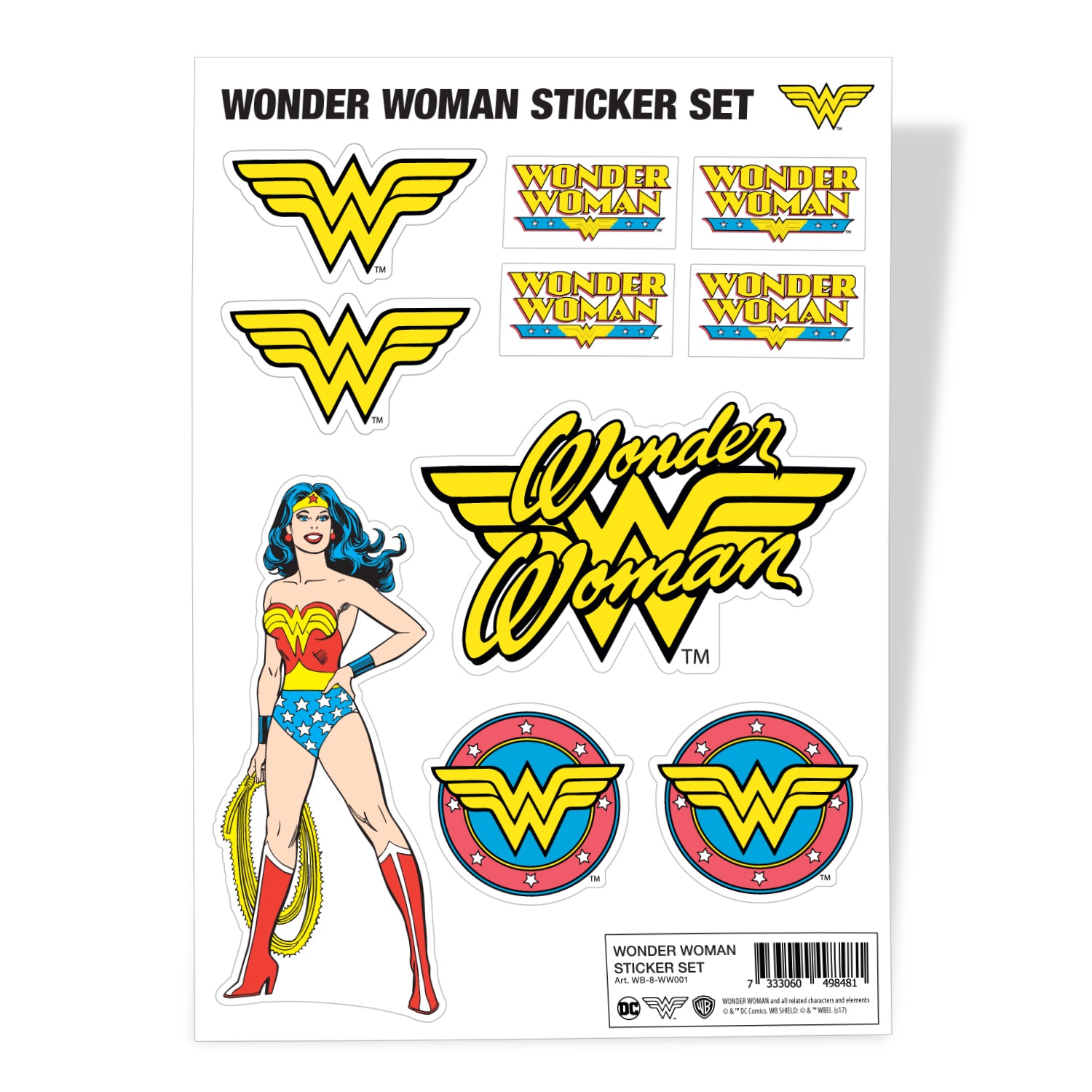 Wonder Woman Sticker Set