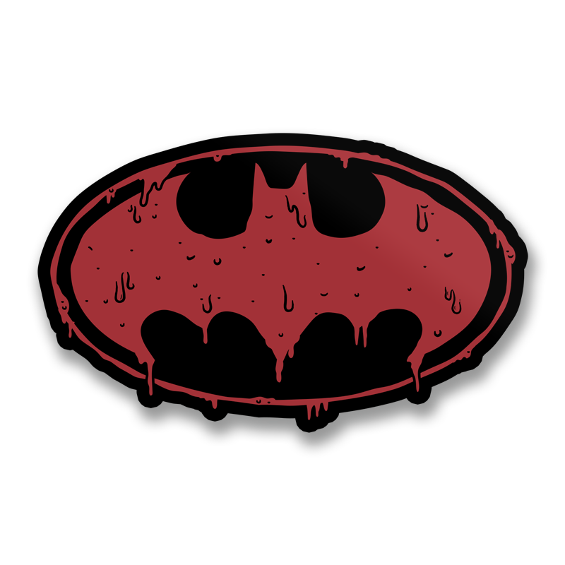 Batman Drip Signal Sticker
