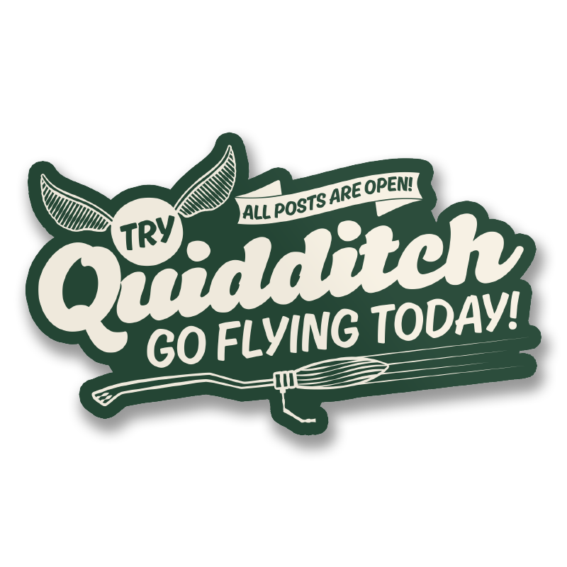 Try Quidditch Sticker