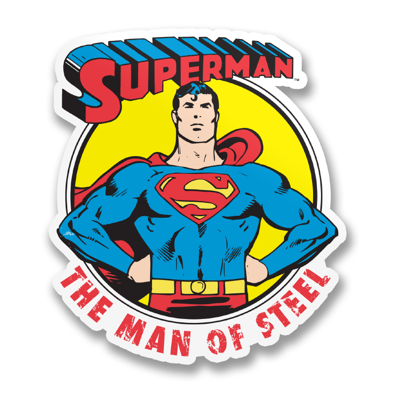 Man Of Steel Sticker