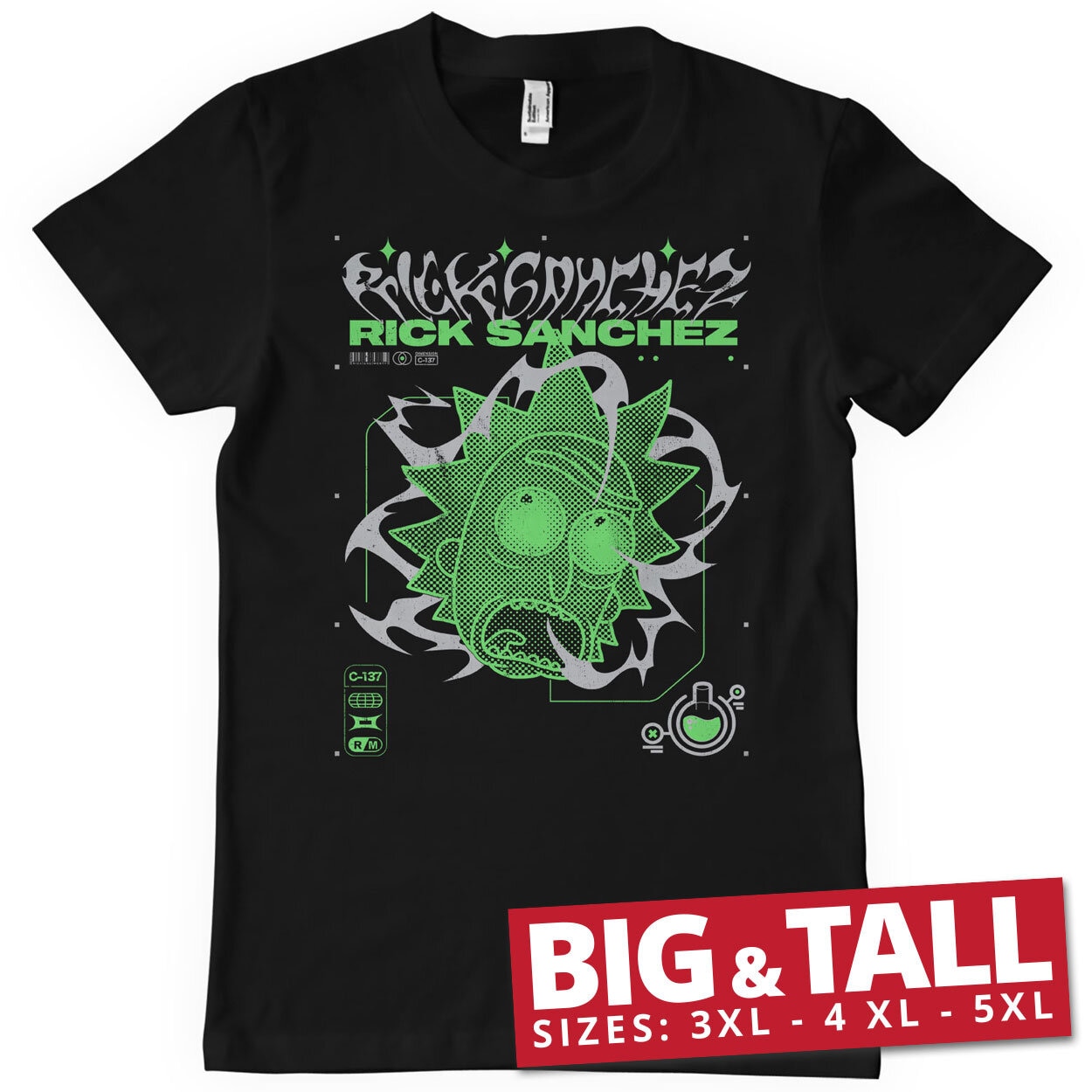Rick Sanchez LAB Big & Tall T-Shirt