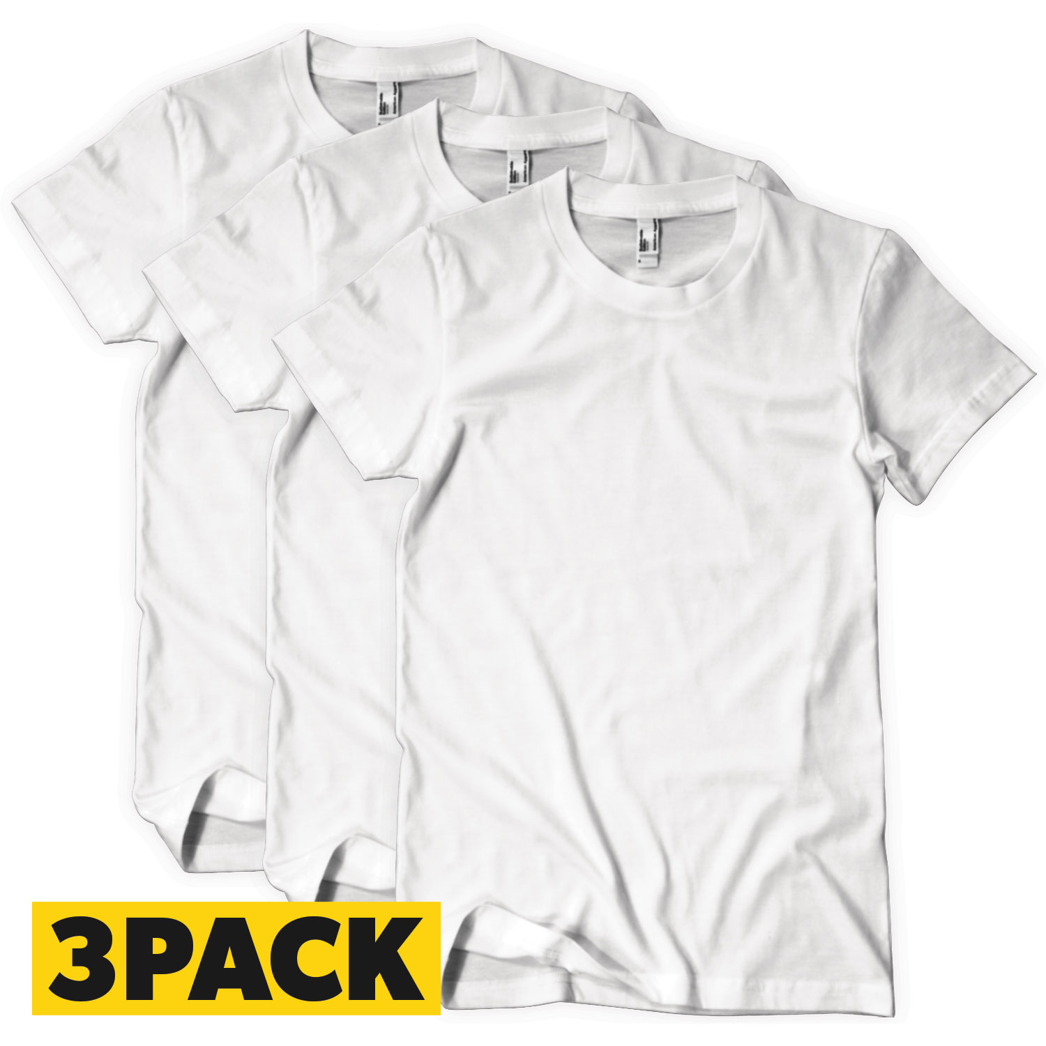 T-Shirts Bigpack Hvid - 3 pack